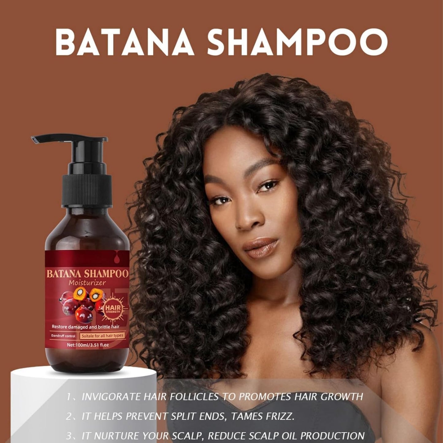 Batana Oil for Shampoo,Scalp Care Shampoo,Batana Oil for Healthy Hair,Mens Shampoo and Conditioner,Batana Oil Shampoo and Conditioner,Thinning Shampoo & Conditioner,Hair Loss Shampoo for Women