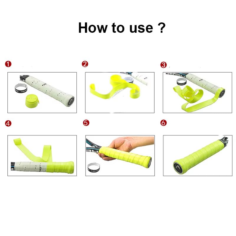 Original  Overgrip anti Slip Tennis Racket Grips Padel Accessory Shock Tennis Badminton Squash Training Sweatband